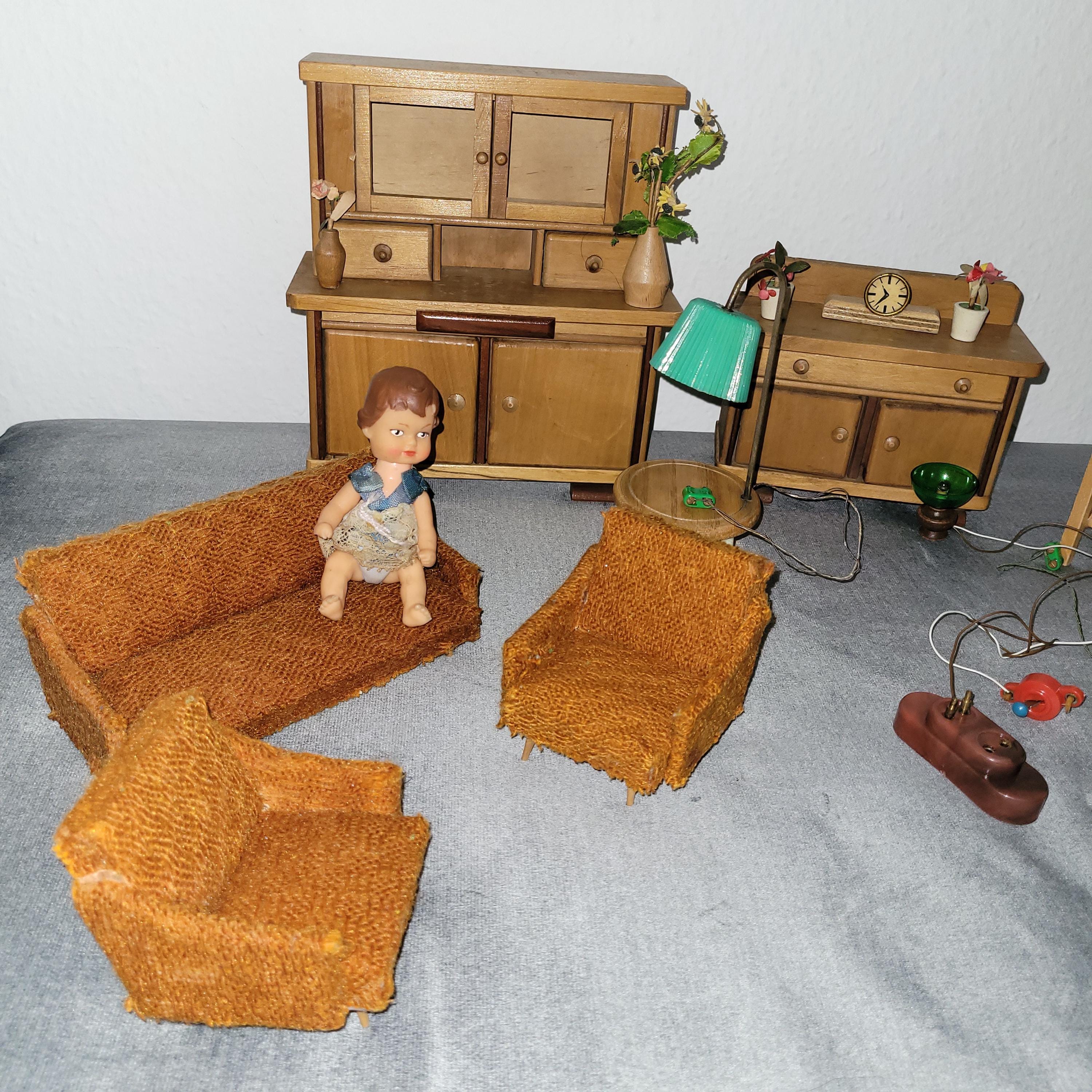 Vintage Meubles de Poupée - Meuble Maison Highboard