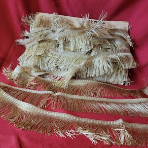 Borte Fransen beige ca. 25 Meter