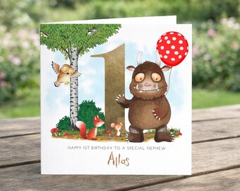Personalised Birthday Card for Daughter | Cute Kids Birthday Card | Storybook and Friends | Granddaughter | Age 1-9