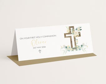 Personalised Communion Money Wallet Holder - First Holy Communion Gift Card