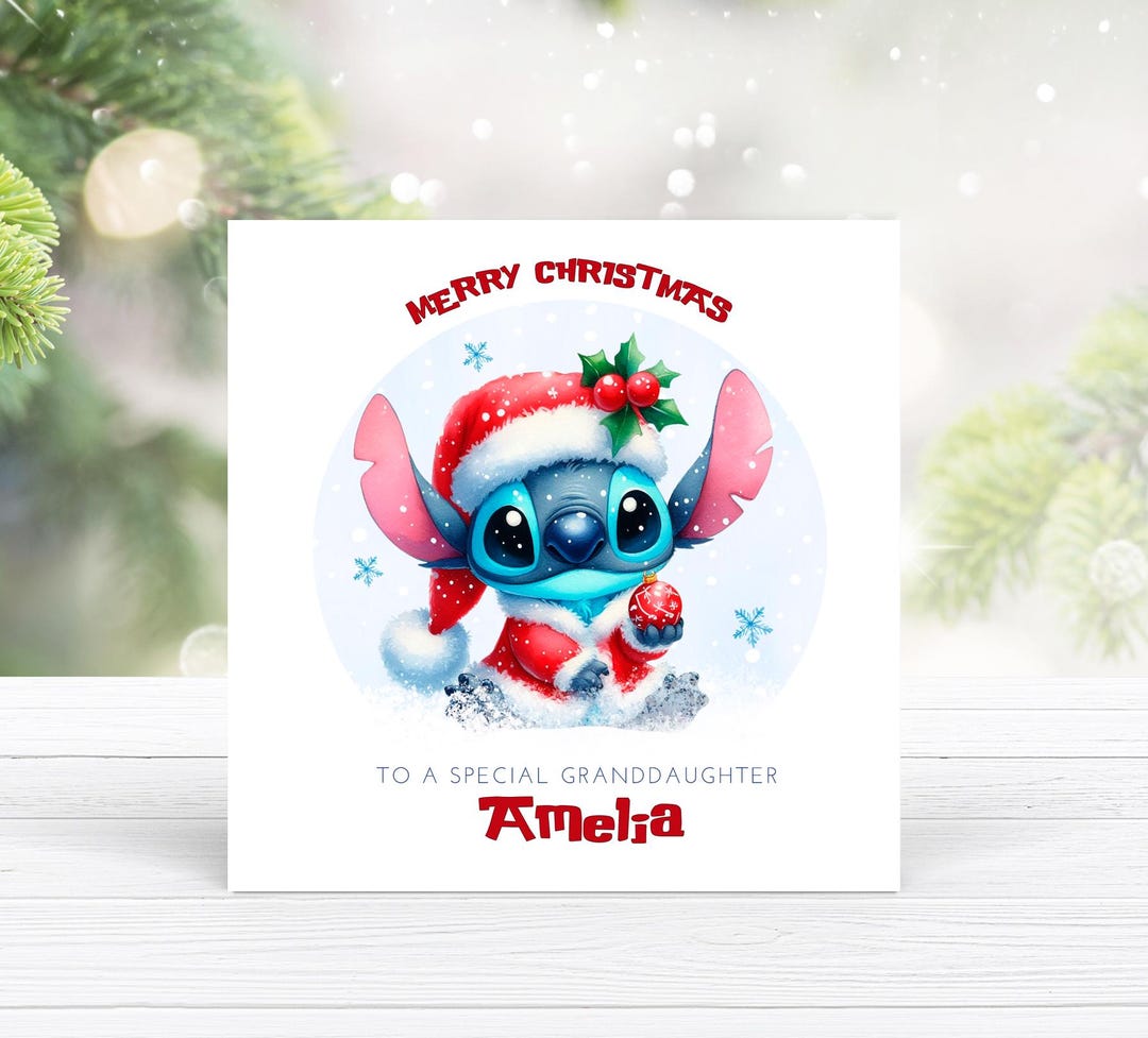 Personalised Alien Christmas Card - Children's Xmas Card - Etsy UK
