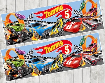 Hot Cars Birthday Banner x 2 - Party Decoration.