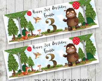 Children's Birthday Banner x 2 - Party Decoration, Party Decor