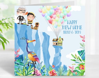 UP New Home Card - Paradise Falls - Ellie & Carl