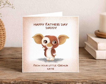 Daddy Father's Day Card - Personalised - Little Gremlin
