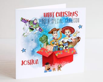 Personalised Toy Story Christmas Card - Christmas Gift
