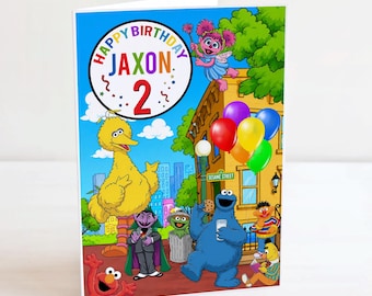 Chlidren's Birthday Card - Personalised - Puppet Street