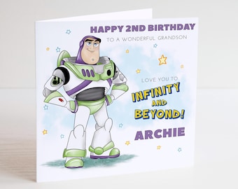 Buzz Lightjahre Geburtstagskarte, Geburtstagsgeschenk, Sohn Enkel Tochter Enkelin