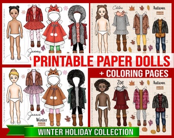 Paper Doll Printable PDF Lisette / Kids Toys / Craft Kit / - Etsy Singapore