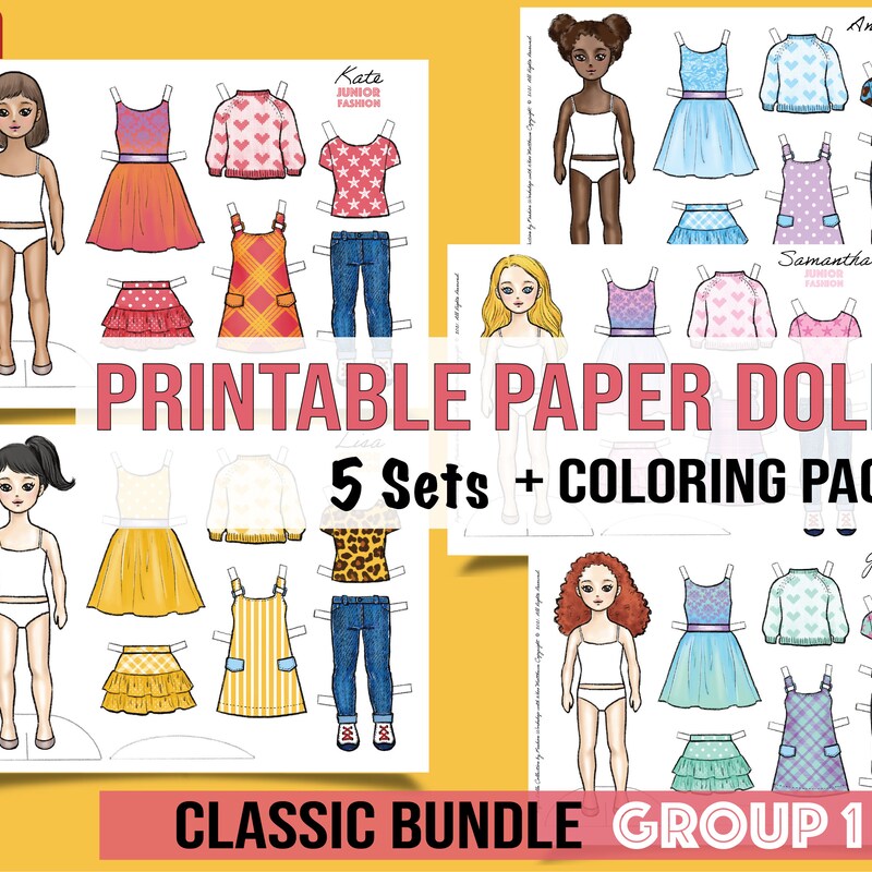 Printable Paper Doll - Etsy