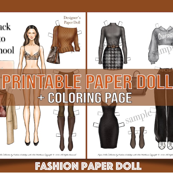 Fashion Paper Dolls - Etsy