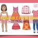 Kate Printable Paper Doll With Coloring Page for Fashion Design,diy Art Hobby. Instant Download ...