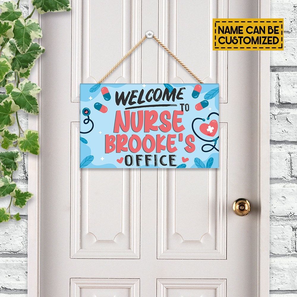 School Nurse Door Sign Nurse Office Sign Pediatric Etsy
