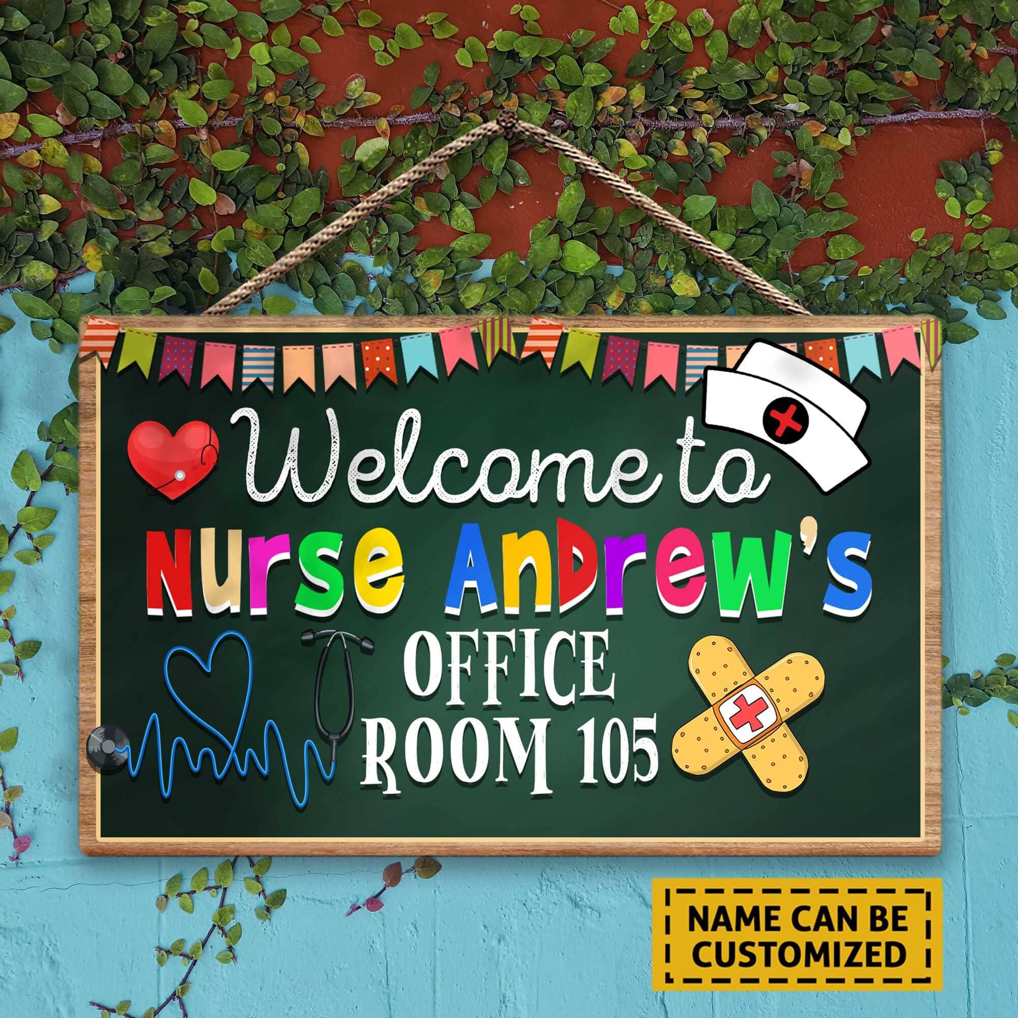 Custom School Nurse Back to School Door Sign Custom Teacher Etsy