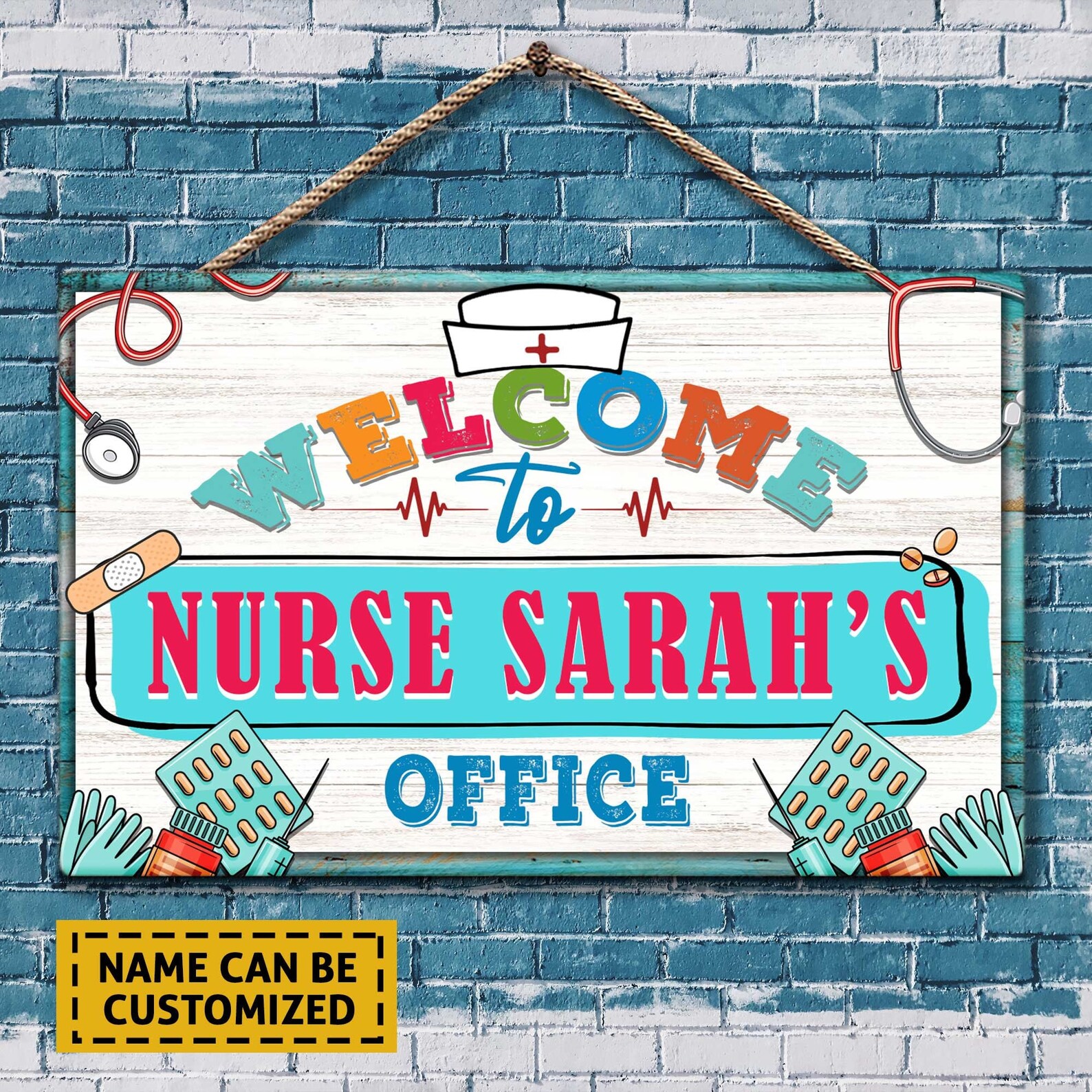 School Nurse Door Sign Printable Personalized Nurse Sign - Etsy