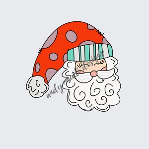 Santa Clause PNG / Hand Drawn Christmas Santa / Digital Download for Sublimation