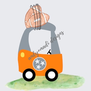 TN PNG / Cozy Coupe, Football, Tri star / Digital Download for Sublimation