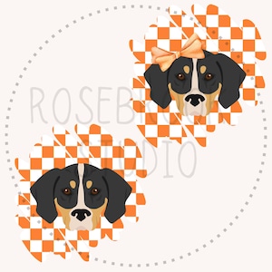 Coonhound Dog Clipart PNG, Cute Dog Illustration for Sublimation, Digital Download