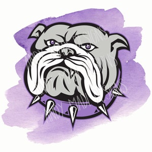 Bulldog School Mascot PNG / Digital Download for Sublimation