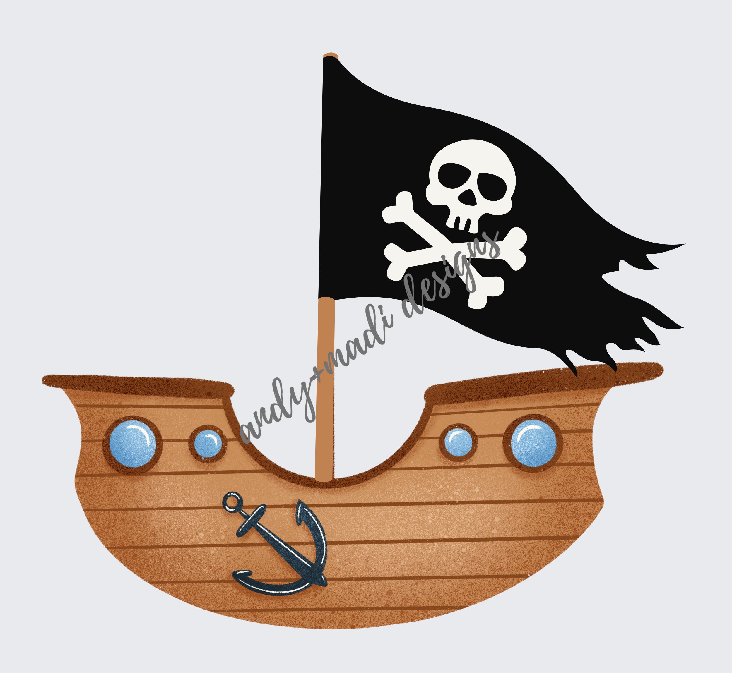 Pirate Ship PNG / Digital Download - Etsy
