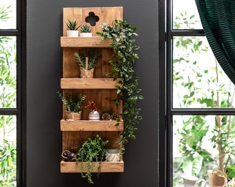 Design kitchen shelf 80 cm, mahogany