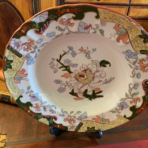 Antique Masons Plate (Cracked) 26cm - To good to throw!