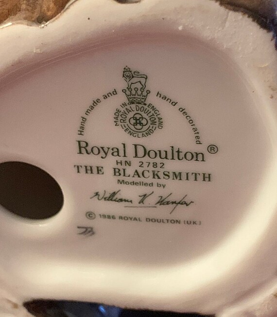 Rare Royal Doulton Figurine the Blacksmith HN 2786 Vintage