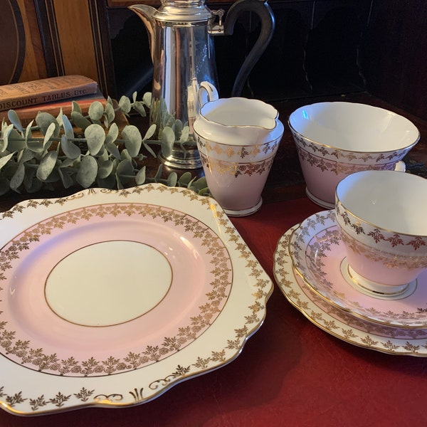 Glorious Pink Tea Service - Gladstone Bone China