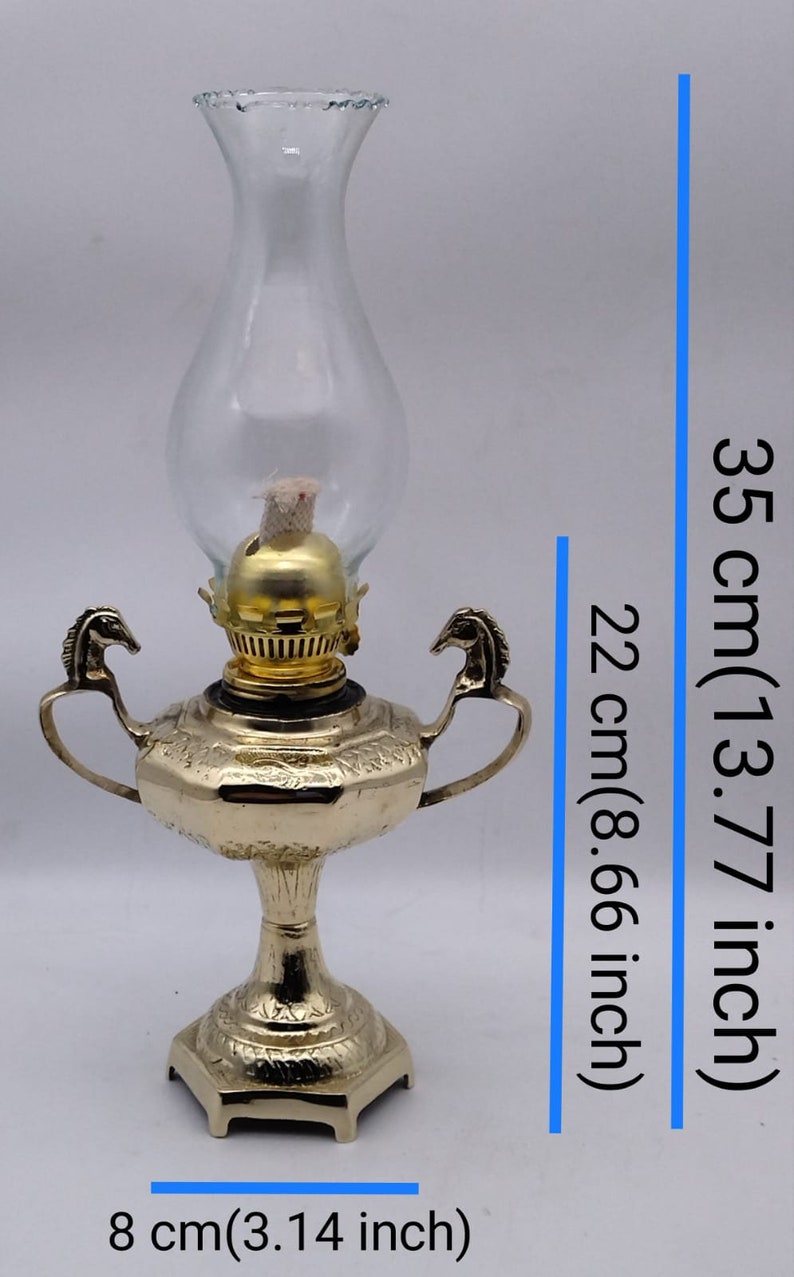 Copper Brass Oil Lamp, Vintage Style Oil Lamp, Decorative Copper Brass Oil Lamp, Copper Brass