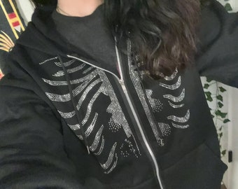 skull zvíře hoodie