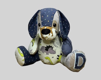 Memory Bear Dog/Puppy from Clothing | Bereavement Gift | Ashes Option | Handmade