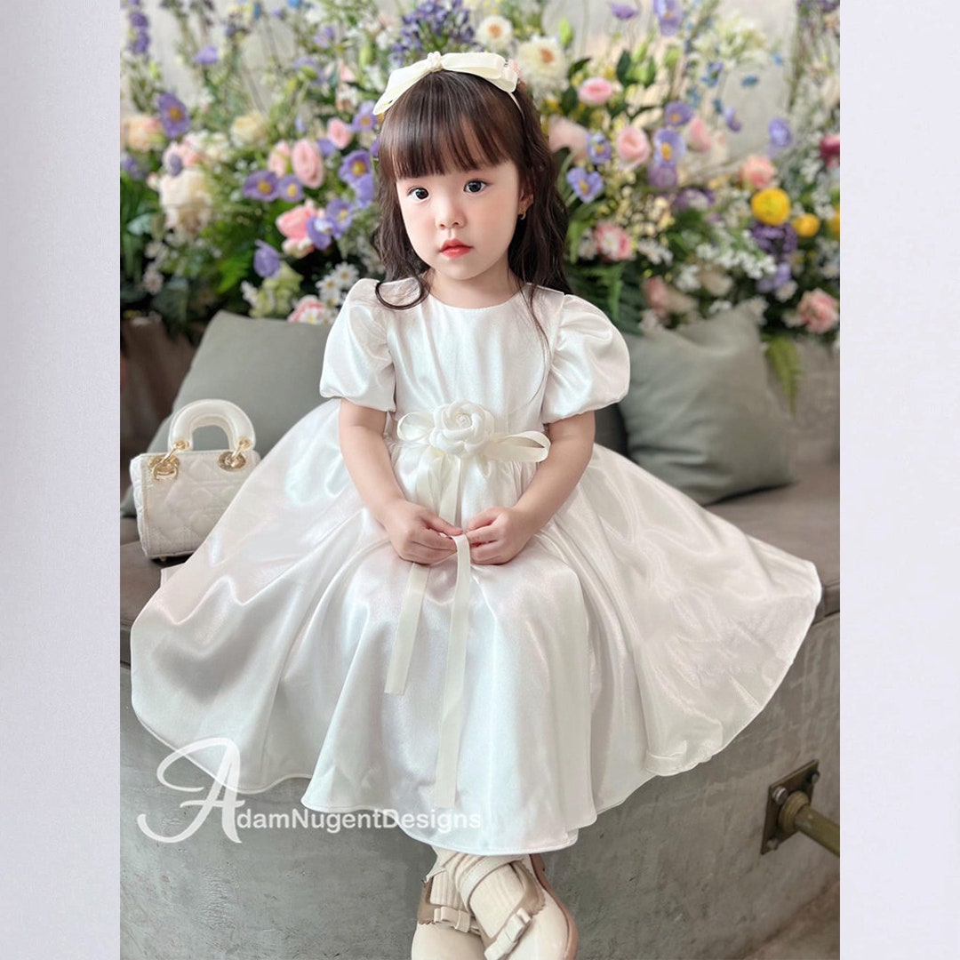 Vintage Christening Dress Baby Girl Baptism Dress White Etsy