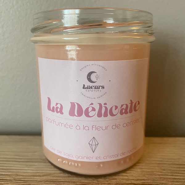 La Délicate 180 ml | Bougie Parfumée Fleur de Cerisier