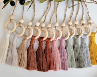Macrame tassle car diffuser