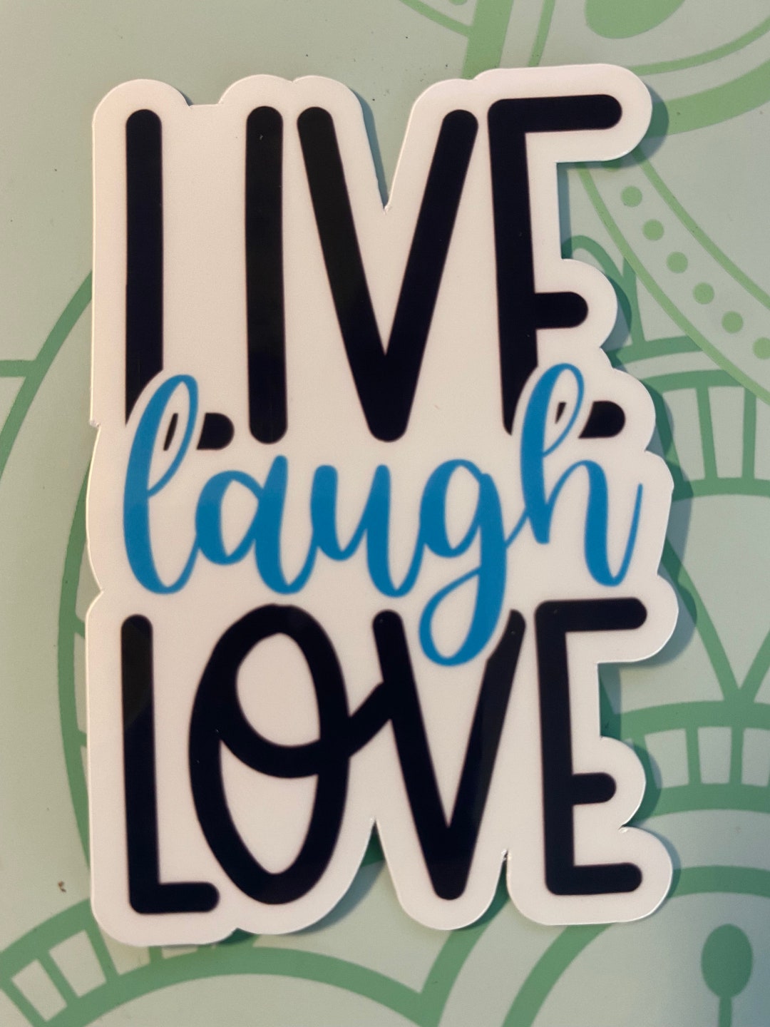 Live Laugh Love Sticker FREE SHIPPING Etsy