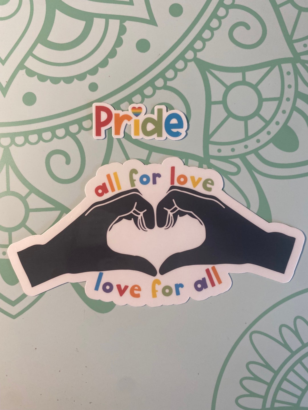 All for Love, Love for All Pride Stickers FREE SHIPPING Etsy