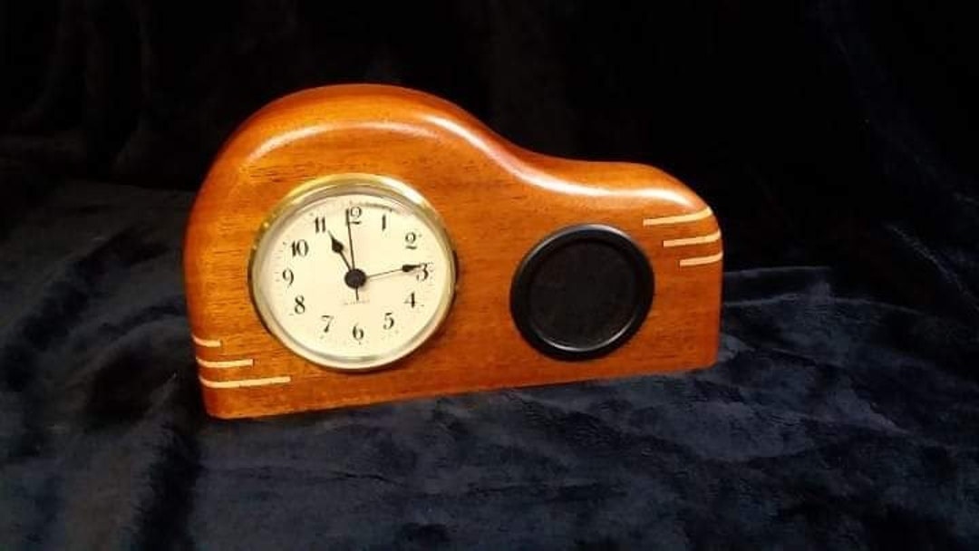 Mohogany Desk Clock Etsy