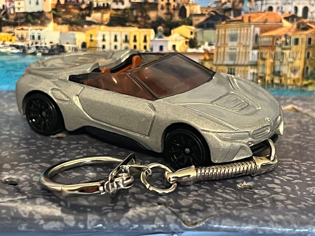 BMW I8 Roadster Silver Keyring Keychain Etsy