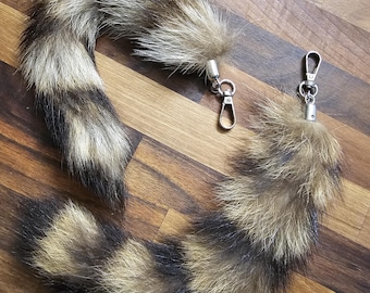 Raccoon Tail Keychain
