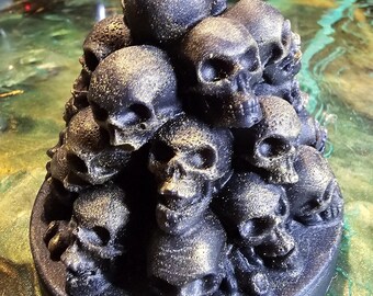 Vela con forma de calavera