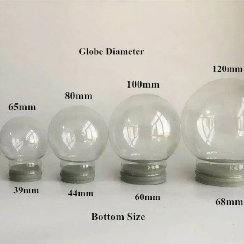 Globe Ornaments Clear - Etsy