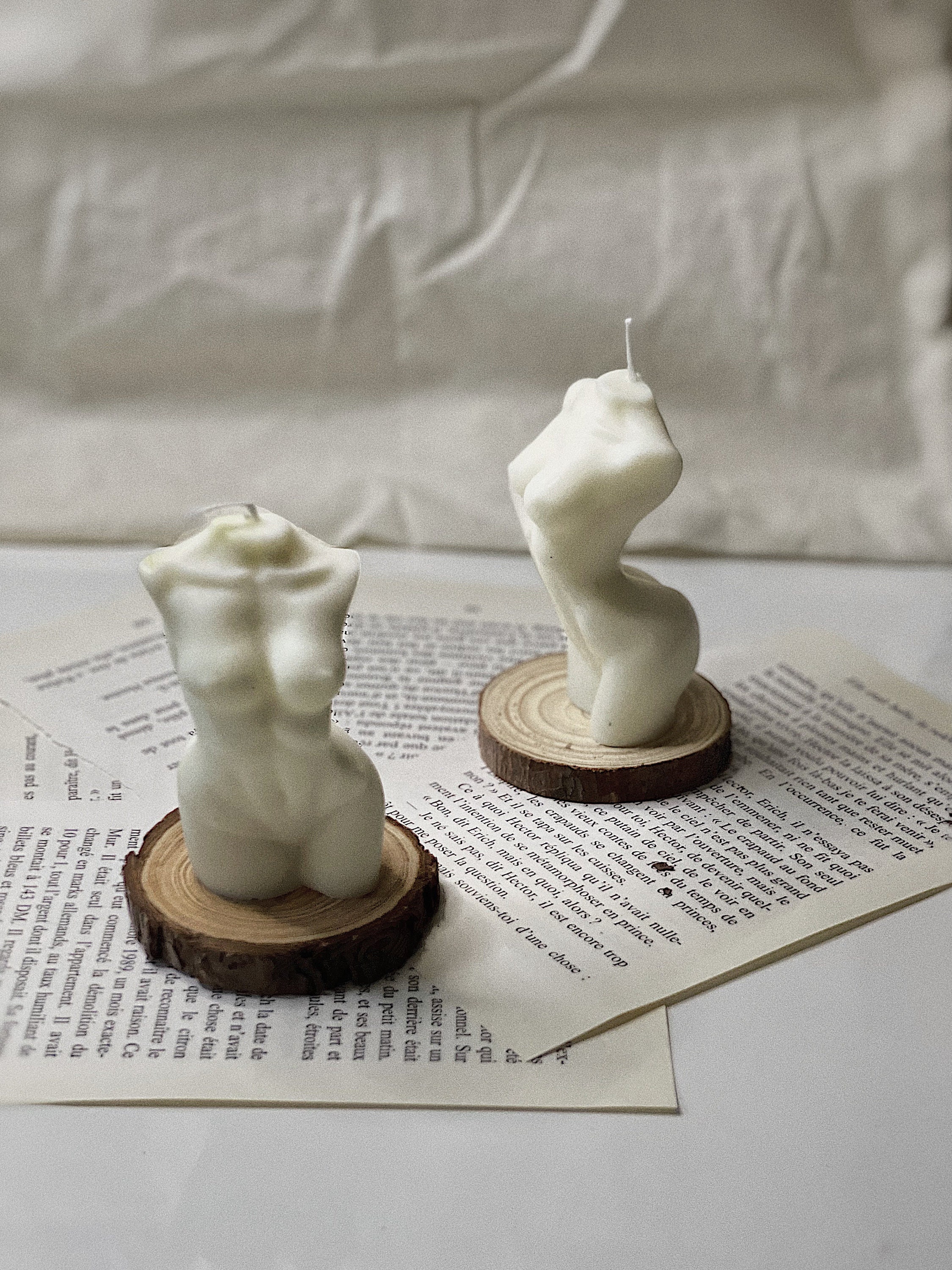 Bougie Body, Corps, Fait Main, Cire Soja, Handmade, Ecoresponsable, Vegan, France, Paris