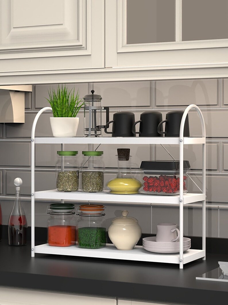 Handmade Counter Shelf Wooden 3tier Shelf Counter Top Etsy