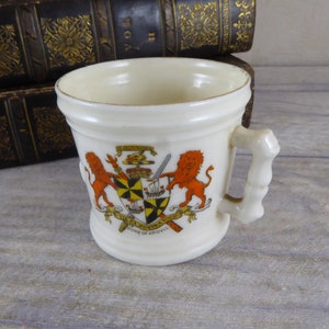 Campbell Crested China Miniature Pot / Duke of Argyll Antique Vintage Scottish Souvenir / Goss China / Scottish gift / c.1910s-1920s