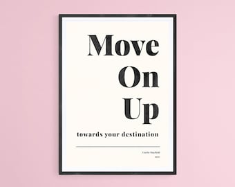 Plakat z tekstem piosenki Curtisa Mayfielda: wydruk typograficzny w stylu retro z lat 70. (pobranie cyfrowe)