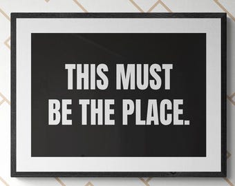 Tekst piosenki Talking Heads | Minimalistyczny wystrój domu (do pobrania w wersji cyfrowej)