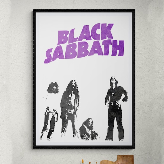 Retro Black Sabbath Print: Vintage Heavy Metal Poster - Etsy