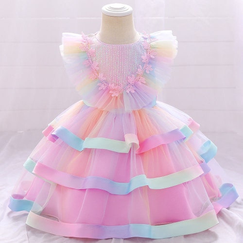 Pink Baby Girl Dress. Baby Party Dress. 1st Birthday Dress Etsy