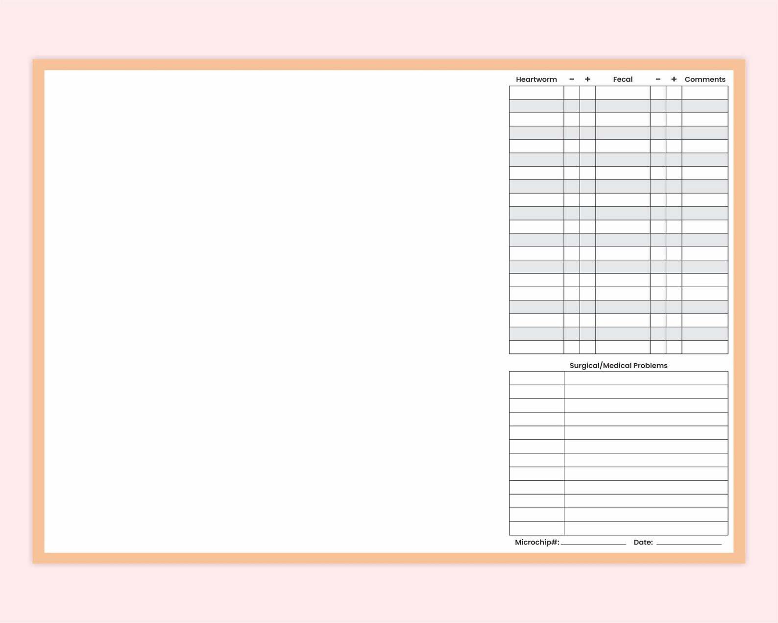 Printable Daily Dog Records Book Digital Dog Information - Etsy UK