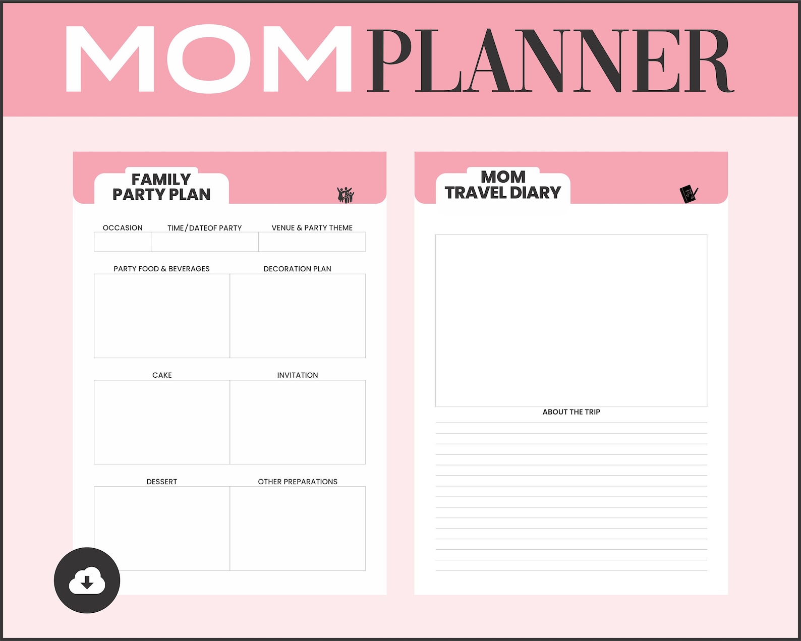 Printable Ultimate Busy Mom Planner Daily Household Planner - Etsy